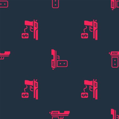 Silah tabancası ve Pistol 'u ayarlayın. Vektör.