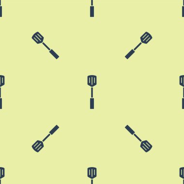 Siyah Barbekü spatula simgesi beyaz arkaplanda izole edildi. Mutfak spatula ikonu. Barbekü spatula işareti. Barbekü ve ızgara aleti. Simgeleri renklendirin. Vektör.