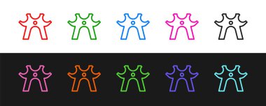 Siyah ve beyaz arkaplanda izole edilmiş çizgi bilardo dinlenme simgesi. Bilardo sopası, briç sopası. Vektör.