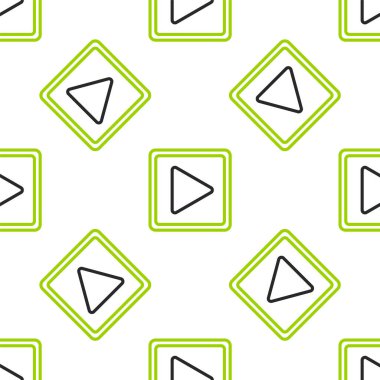 Kare simgede satır oyunu beyaz arkaplanda izole edilmiş pürüzsüz desen. Vektör İllüstrasyonu.