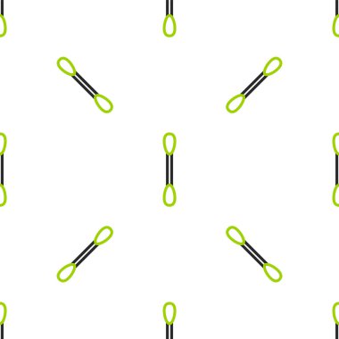 Kulak simgesi için pamuklu çubuk, beyaz arka planda izole edilmiş pürüzsüz desen. Vektör İllüstrasyonu.