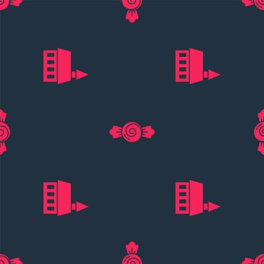 Castle ve Candy 'yi kusursuz bir düzene sokun. Vektör.