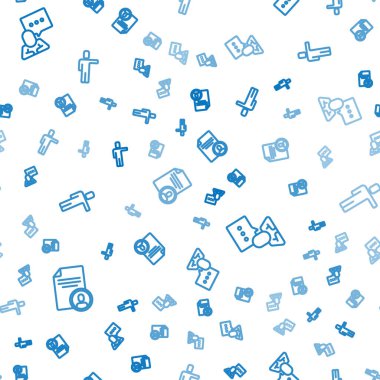 Hattı yeniden ayarlayın, konuşma balonu sohbeti ve kafa avcılığı sorunsuz bir şekilde devam ediyor. Vektör.