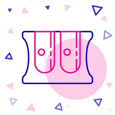 Kalem açacağı simgesi beyaz arkaplanda izole edildi. Renkli taslak konsepti. Vektör İllüstrasyonu.