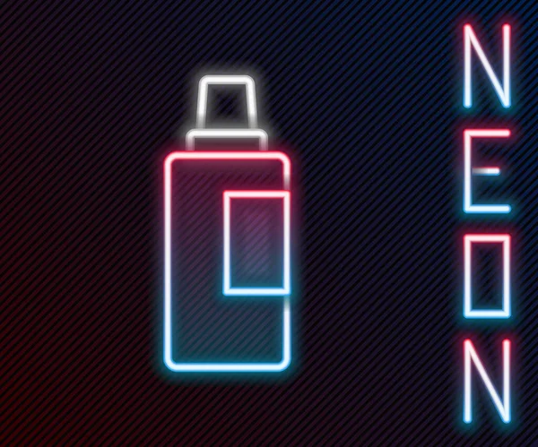 Świecące Neony Plastikowe Butelki Prania Detergentów Wybielaczy Płynu Zmywania Naczyń — Wektor stockowy