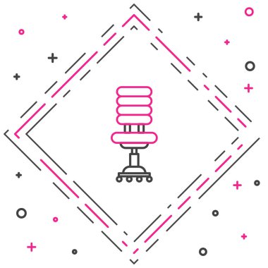 Beyaz arkaplanda çizgi ofis koltuğu simgesi izole edildi. Renkli taslak konsepti. Vektör İllüstrasyonu.