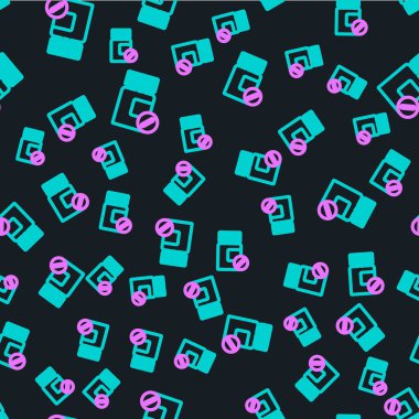 Hat ilacı şişesi ve hap ikonu siyah arka planda izole edilmiş. Şişe hapı işareti. Eczane tasarımı. Renkli taslak konsepti. Vektör İllüstrasyonu.