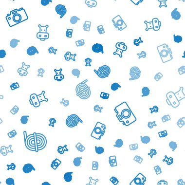 Hat dağcı halatı, fotoğraf makinesi ve su aygırı ya da su aygırı hatlarını kusursuz bir şekilde ayarlayın. Vektör