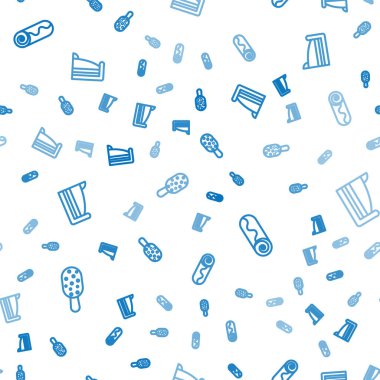 Dondurma, çikolatalı kek ve pürüzsüz bir desen. Vektör