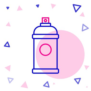 Beyaz arkaplanda çizgi boyası ikonu izole edildi. Renkli taslak konsepti. Vektör İllüstrasyonu.