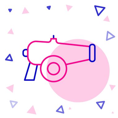 Çizgi Topu simgesi beyaz arkaplanda izole edildi. Renkli taslak konsepti. Vektör.