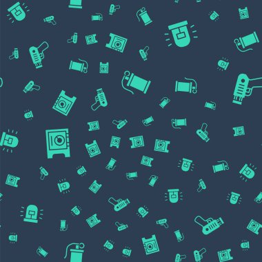 El bombası, Flasher sireni, Güvenli ve Polis elektrik şokunu sorunsuz bir şekilde ayarlayın. Vektör