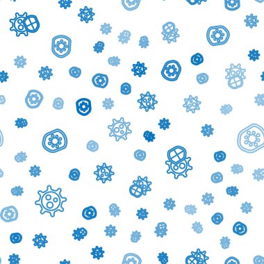 Hat virüsü, kalkan virüsten korunuyor ve kusursuz bir düzen içinde. Vektör.