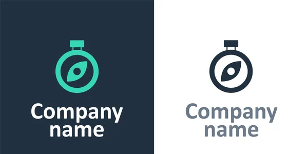 Значок Logotype Compass Выделен Белом Фоне Символ Навигации Windrose Знак — стоковый вектор