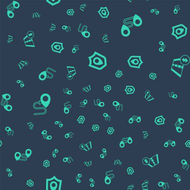 Konum kalkanı, güzergah konumu ve paralı yol trafik işaretini sorunsuz bir şekilde ayarlayın. Vektör