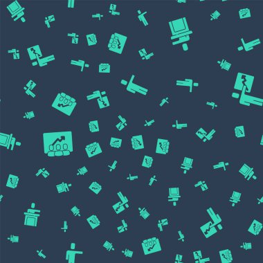 Baş avcılığı, Sözcü, Proje ekibi üssü ve Takım Lideri 'ni kusursuz bir düzene sokun. Vektör.