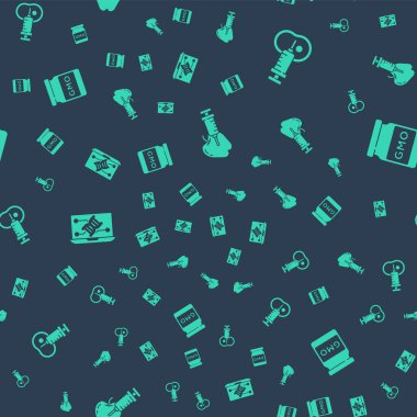 Genetik olarak modifiye edilmiş elma, et, mühendislik modifikasyonu ve GDO 'yu kusursuz kalıba göre ayarla. Vektör.