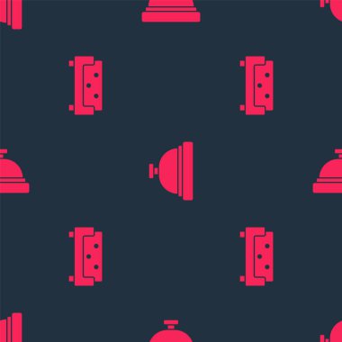 Kanepe ve Otel servis zilini kusursuz bir şablona ayarla. Vektör