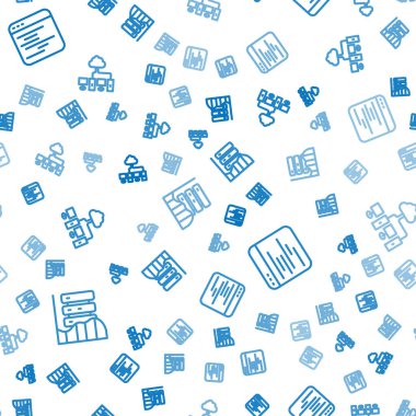 Satır Sunucusu, Data, Web Sunuculuğu, Yazılım ve Bilgisayar ağını sorunsuz bir şablona ayarla. Vektör