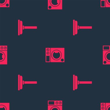 Lastik pompa ve çamaşır makinesini kusursuz bir şekilde çalıştır. Vektör