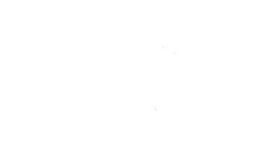 Beyaz zemin üzerinde toprak simgesi olan siyah tencere. 4K Video hareketli grafik canlandırması