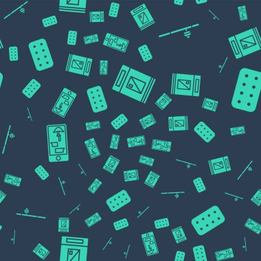 Sigara paketini, afyon piposunu, telefondan uyuşturucu alımını ve ilaçların su toplamasını ayarlayın. Vektör.