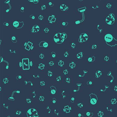 Telefon desteği, mikrofon ve pürüzsüz şablon hakkındaki bilgileri ayarla. Vektör