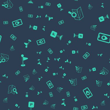 Otopark, Arama konumu, konum işaretleyici ve şehir haritası navigasyonunu pürüzsüz bir şablona ayarla. Vektör