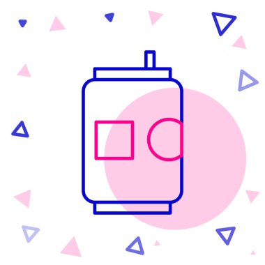 Çizgi Birası simgesi beyaz arkaplanda izole edilebilir. Renkli taslak konsepti. Vektör İllüstrasyonu.