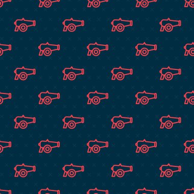 Kırmızı çizgi top simgesi siyah arkaplanda izole edilmiş. Vektör.