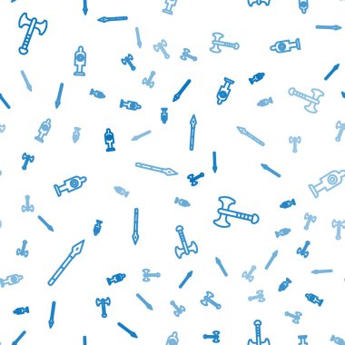 Orta Çağ mızrağı, savaş baltası ve kusursuz atış için insan hedef sporu. Vektör.