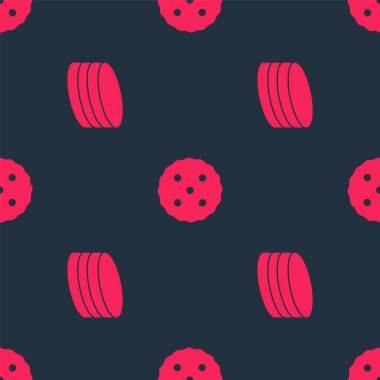 Brownie çikolatalı keki ve kurabiyeyi ya da bisküviyi pürüzsüz desene göre ayarla. Vektör