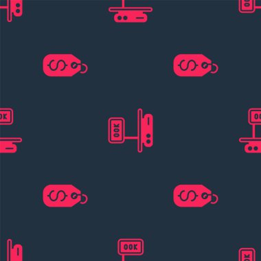 Price etiketini dolar ve elektronik teraziyle kusursuz bir şekilde ayarla. Vektör