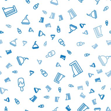 Dondurma, pasta dilimi ve kirazlı cheesecake 'i pürüzsüz bir kalıba sokun. Vektör