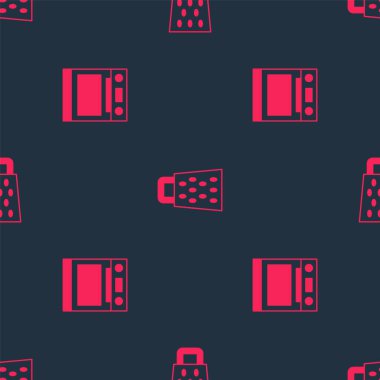 Fırın ve Grater 'ı pürüzsüz desene ayarlayın. Vektör