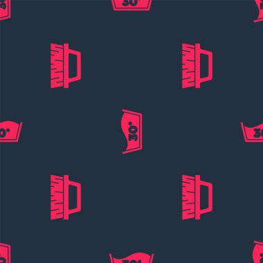 Temizlik ve Sıcaklık için fırça 'yı kusursuz desene ayarlayın. Vektör