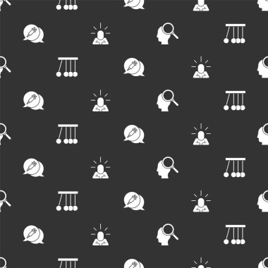 Sorun Bulma, Sarkaç, Uyuşturucu Bağımlılığı ve Depresyon sorununu sorunsuz bir şekilde çözün. Vektör.