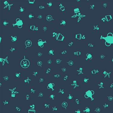 Tohumları kaseye, saksıya, sallanmaya ve vazoya yerleştirin. Vektör