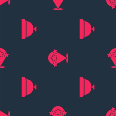 Otel servis zilini ve 5 yıldızlı değerlendirmeyi kusursuz bir şablona ayarla. Vektör