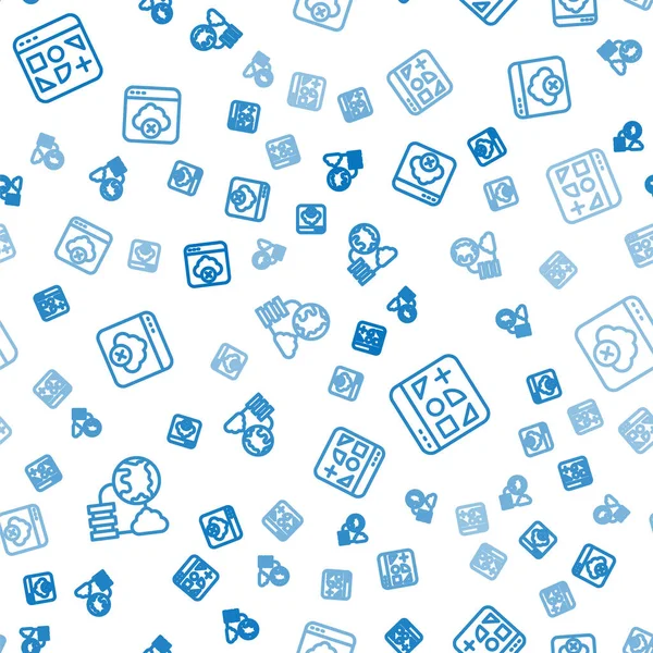 Satır Ağ bulut bağlantısını, farklı dosyaları ve arızasız erişim depolamasını ayarlayın. Vektör