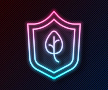 Parlayan neon hattı Vegan yemek diyet ikonu Parlayan neon çizgi arkaplanı izole etti. Organik, biyolojik, ekolojik sembol. Vejetaryen, et yok, laktozsuz, sağlıklı, taze ve şiddet içermeyen yiyecekler. Vektör.