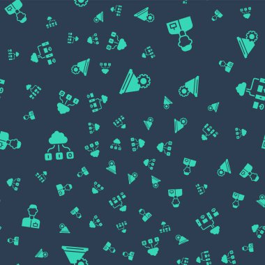 Filtre ayarı, Analizci mühendisi, Bulut teknoloji veri transferi ve Bilgisayar ağını kusursuz şablona ayarla. Vektör