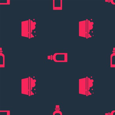 Havzayı sabun köpüğü ve şişe suyuyla temizleme maddesini pürüzsüz bir kalıba sokun. Vektör