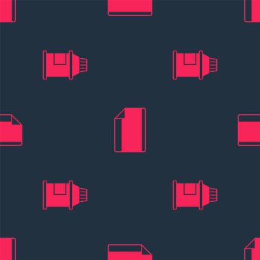 Boya, guaj, kavanoz, boya ve kağıt yapıştırıcıyı pürüzsüz desen üzerine yerleştir. Vektör