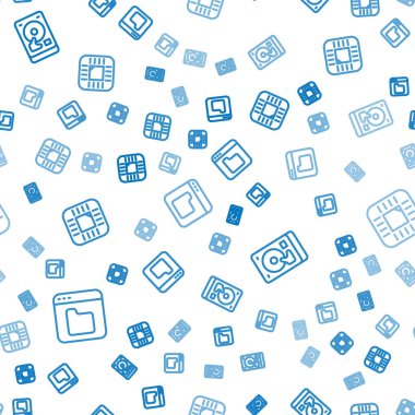 Satır Tarayıcı dosyaları, sabit disk sürücüsü HDD ve işlemciyi pürüzsüz desen üzerinde işlemci ile ayarla. Vektör