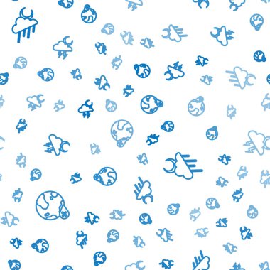 Su bırakma yüzdesini, yağmurlu, dolunaylı ve fırtınalı bulutu kusursuz bir şekilde ayarla. Vektör