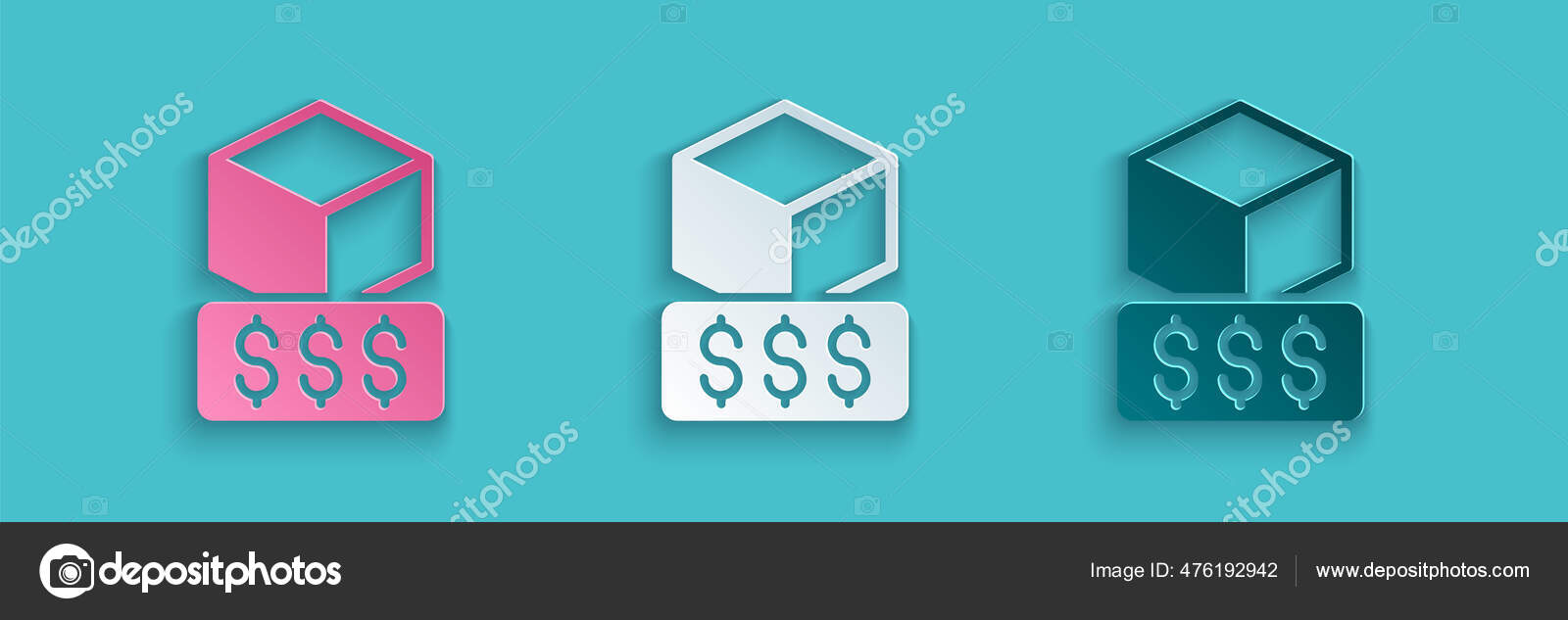Download Paper Cut 3d Printer Service Icon Isolated On Blue Background Percetakan 3d Gaya Seni Kertas Vektor Stok Vektor C Vectorstockvadim 476192942