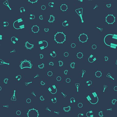 Tef, Gitar ve Kulaklıkları pürüzsüz hale getirin. Vektör