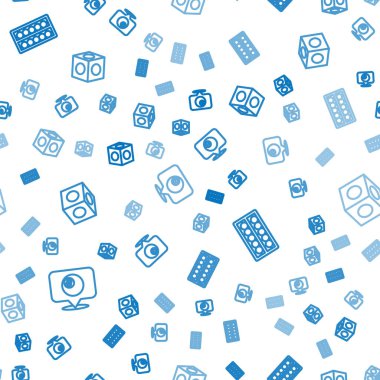 Çizgiyi bilardo topuyla belirleyin, bilardo topları dursun ve dikişsiz desen üzerine tebeşirle. Vektör