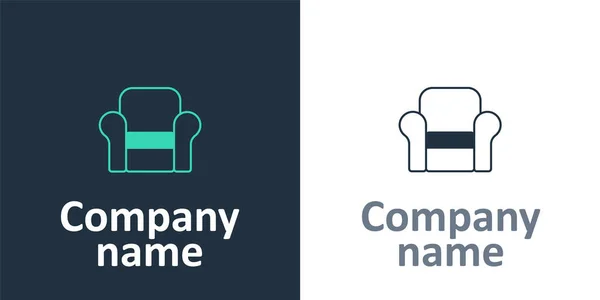 Ікона Logotype Armchair ізольована на білому тлі. Logo design template element Вектор — стоковий вектор